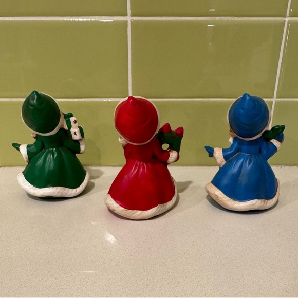 Festive Ceramic Figurines Trio - Picture 3 of 6